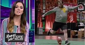 Fans who sent mean tweets about kickers try to make real field goals | Always Late with Katie Nolan