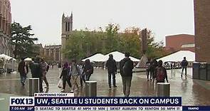 UW, Seattle U students back on campus