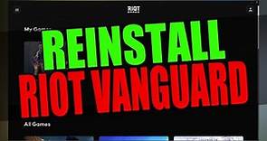Reinstall Riot Vanguard In Windows 11 | FIX Valorant Issues