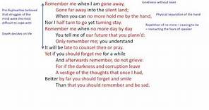 Remember by Christina Rossetti Analysis