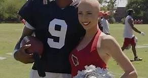 ESPN on Instagram: "Josh Dobbs, who has had alopecia since a young age, connected with Cardinals cheerleader, Ellie, who also has alopecia. Wholesome ❤️ (via @azcardinals)"