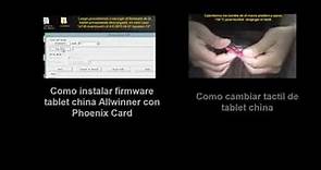 Utilidad Phoenix Card para flasher tablets con procesador Allwinner