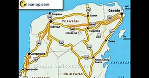 mapa de Yucatan