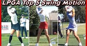 LPGA Top 5 Beautiful Swing & Slow MotionsㅣNelly Korda/Jin Young Ko