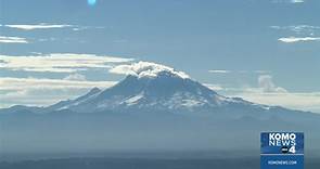 Is Mt. Rainier venting? Video of the mountain this morning looked like it might be but volcanologists say it is most likely snow blowing off.