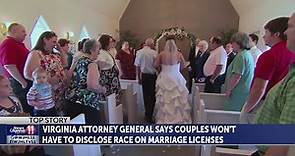 Marriage licenses in Virginia