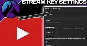 New Youtube Stream Key Settings Dashboard Update (2021)