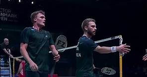 Impressive performance by Rasmus Kjær & Frederik Søgaard! 🔥 #DenmarkOpen2023 #shorts #badminton #BWF