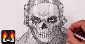 How To Draw Call of Duty Ghost | Sketch Tutorial