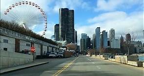Driving Downtown - The Navy Pier - Chicago Illinois