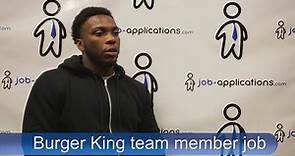 Burger King Team Member - Pay and Job Description