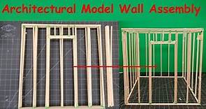 How to build an Architectural Model Wall Assembly (Balsa Wood Shed Design)