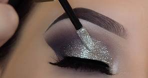 5 Minute Glitter Eye Makeup | Easiest Glitter Look Ever!!