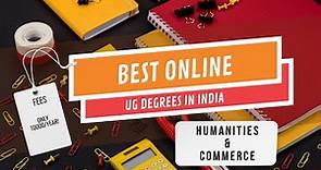 10 online Undergraduate courses in India | UGC recognized | B.Com BBA BA & Mass Communication