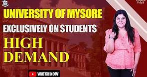 University of Mysore: Mysore Online |Complete Details| Student Rating| MBA