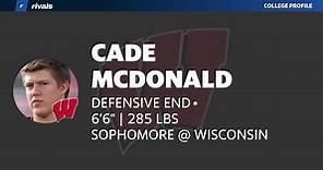 Cade Mc Donald JUNIOR Defensive End Wisconsin