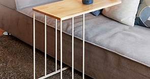 【日本COLLEND】HAK 兩用式實木鋼製沙發邊桌/茶几-DIY - PChome 24h購物