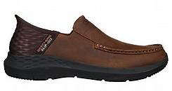 Skechers Men's Slip-Ins Relaxed Fit- Parson - Oswin Slip-On Moc Toe Casual Sneakers from Finish Line - Macy's