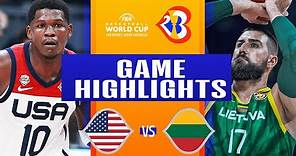 USA vs LITHUANIA | #FIBAWC | September 3, 2023