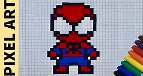 Come Disegnare Spiderman Pixel Art | How To Draw Spiderman pixelart