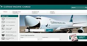 Cathay Pacific Cargo Tracking,Cathay Pacific Air Cargo Tracking Status