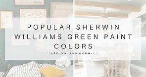 Popular Sherwin Williams Green Paint Colors