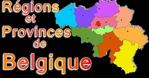 La Belgique et ses régions, provinces, chefs-lieux.
