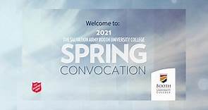 Booth University College Spring Convocation 2021