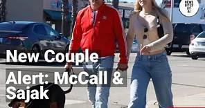 Ross McCall and Maggie Sajak Spotted Kissing