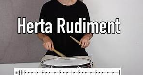 How to play the Herta - Advanced Drum Rudiment