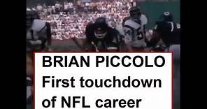 1968 NFL - Brian Piccolo 1st TD touchdown of career Chicago Bears Washington Redskins Jack Concannon