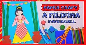 How to Make Festival Paper Doll (Philippine National Costume) │Paper Craft │ Buwan ng Wika 2021