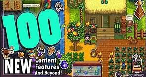 100 NEW Content, Features and Beyond Showcase | Stardew Valley 1.5 Update | New Quests | New World