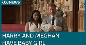 Meghan Markle gives birth to second child with Prince Harry | ITV News