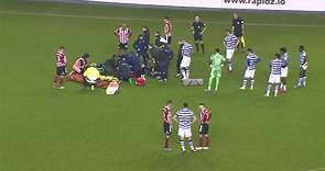 John Fleck, jugador del Sheffield, se desvaneció durante un partido. (Video: Sky Sports)