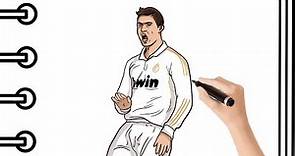 Como Dibujar a CRISTIANO RONALDO Calma! Paso a Paso - How to Draw Cristiano Ronaldo | Mapi Art TV
