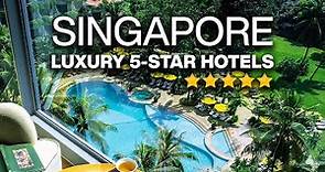 Top 10 Best 5-STAR Hotels in Singapore | Marina Bay Sands, JW Marriott, Fullerton Hotel (full tour)