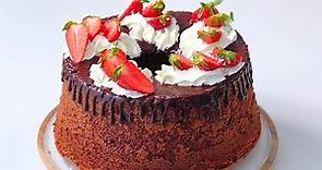 CHIFFON CAKE al Cioccolato Ricetta e Decorazione Facile