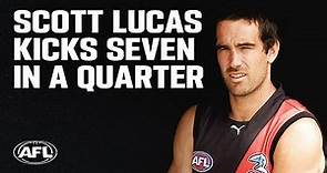 Scott Lucas kicks seven goals in a quarter | On This Day in 2007 | AFL