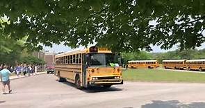 Jefferson Middle School Last Day of School Bus Horn Tradition. Oak Ridge, Tn