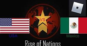 Mexico VS USA|Rise Of Nations | Roblox
