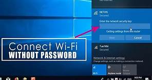 Windows 10 : Connect Wi-Fi without password | NETVN