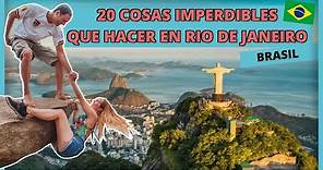20 MEJORES COSAS que hacer en RIO DE JANEIRO en 5 DÍAS 🏝️ Lugares Imperdibles