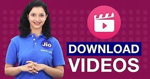 Jio Cinema - How to Download a Video on Jio Cinema(Hindi) | Reliance Jio