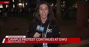 Campus protest continues at George Washington University