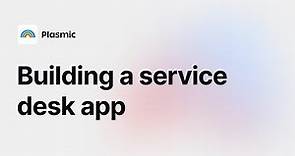 Building a service desk app with open-source low-code incredibly fast