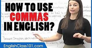 How to Use Commas in English | Punctuation Guide - Learn English Grammar
