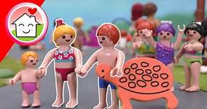 Playmobil Familie Hauser - Babyschwimmen mit Rosabella - Schwimmbadgeschichte mit Lena