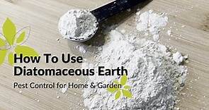How To Use Diatomaceous Earth | Home & Garden Pest Control