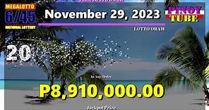 Lotto result 9pm November 29 2023